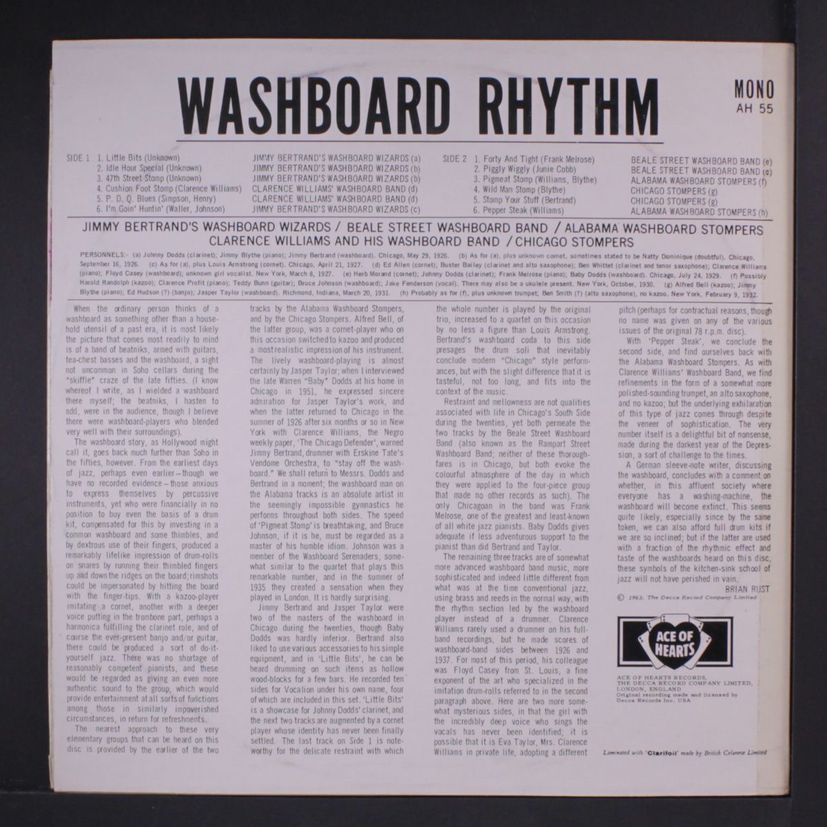 washboard rhythm by VARIOUS