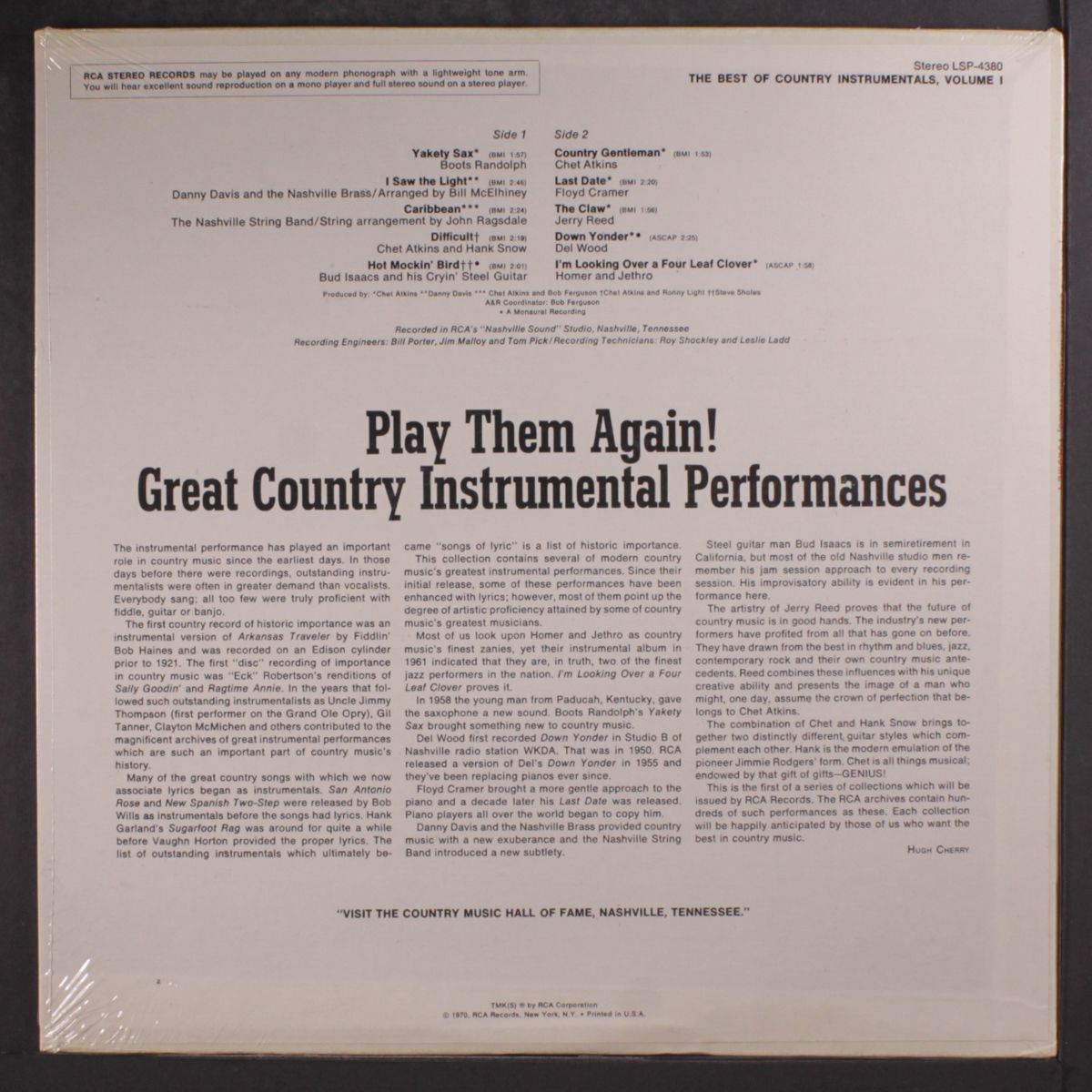 the best of country instrumentals. vol. 1 by VARIOUS
