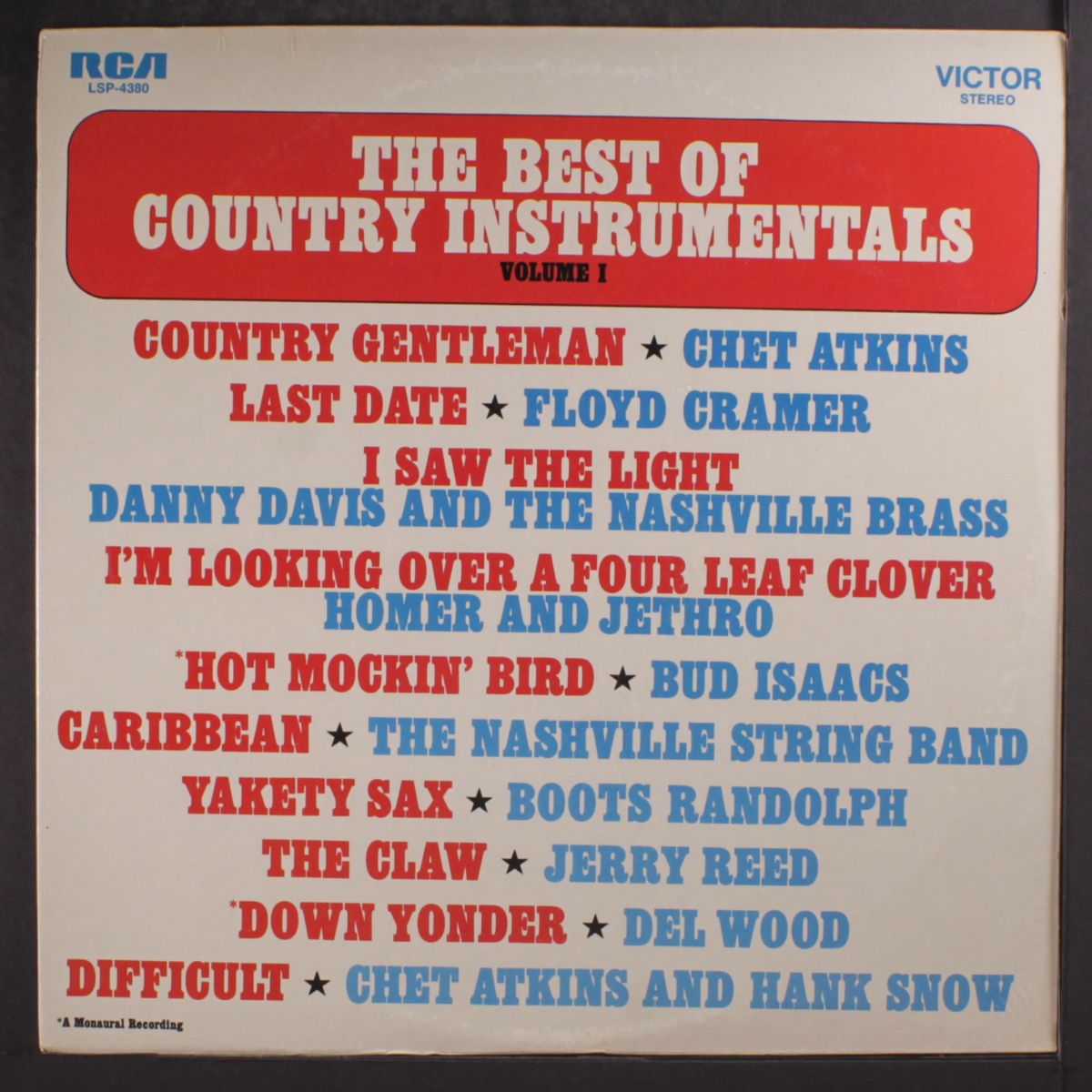 the best of country instrumentals. vol. 1 by VARIOUS