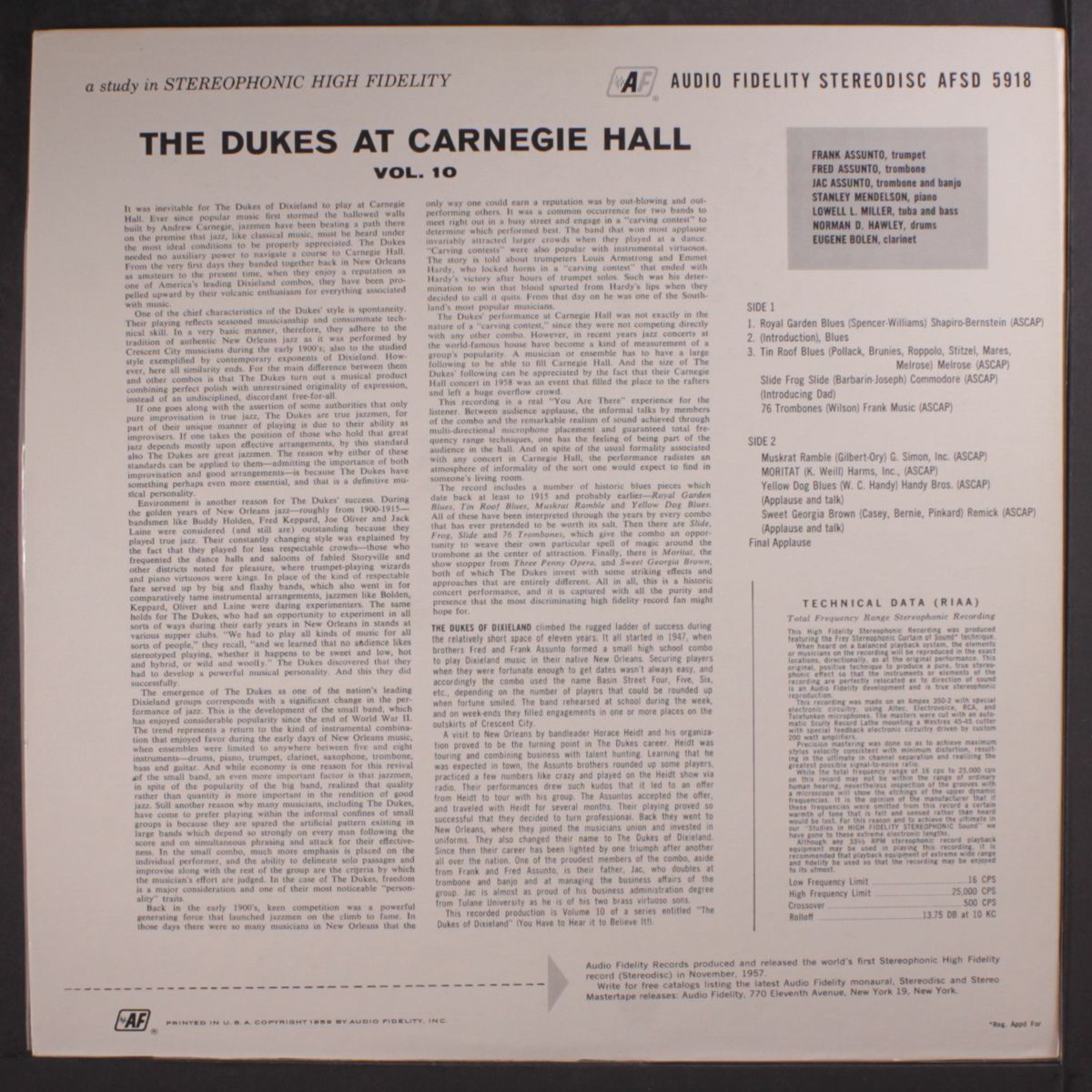 carnegie hall concert, vol. 10 by DUKES OF DIXIELAND