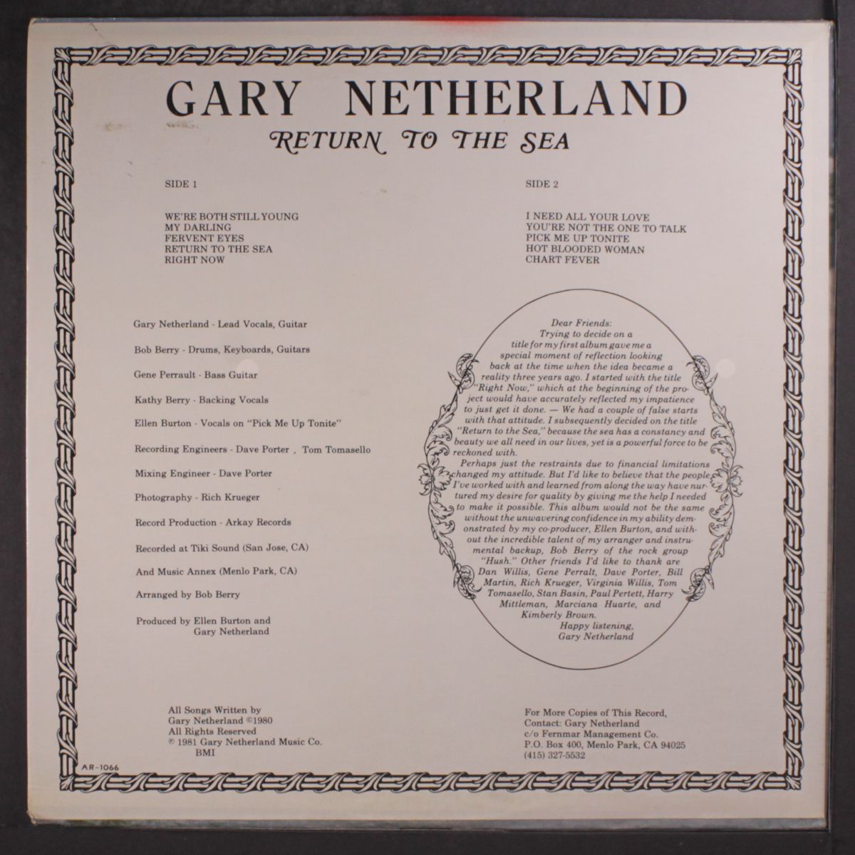 return to the sea by GARY NETHERLAND