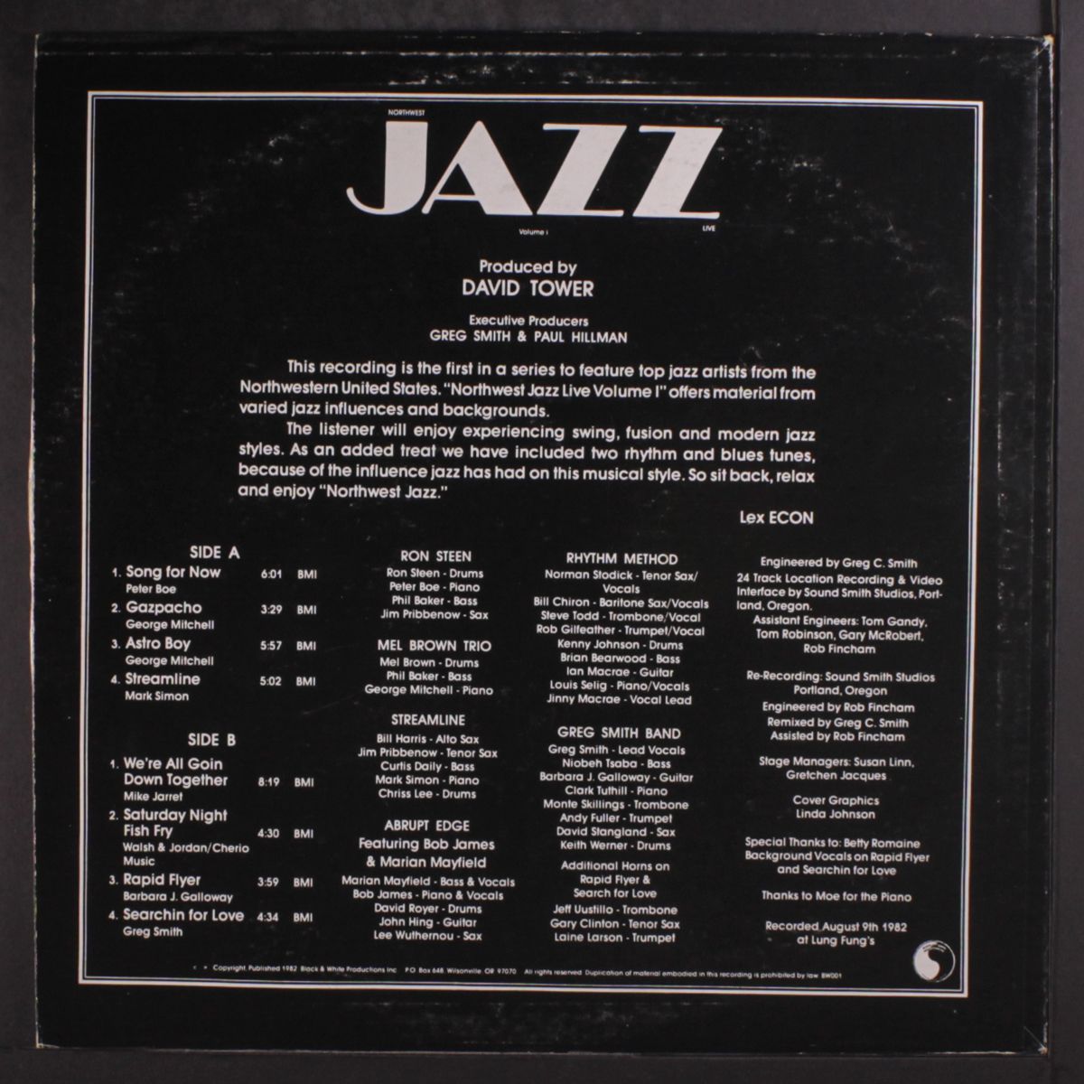 northwest jazz live, vol. 1 by VARIOUS