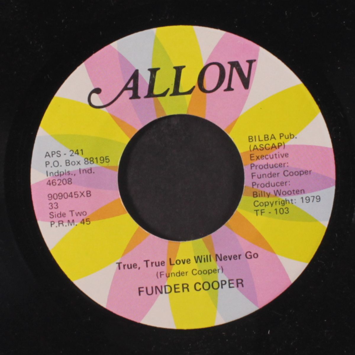 don't want to be free of your love / true love will never go by FUNDER COOPER