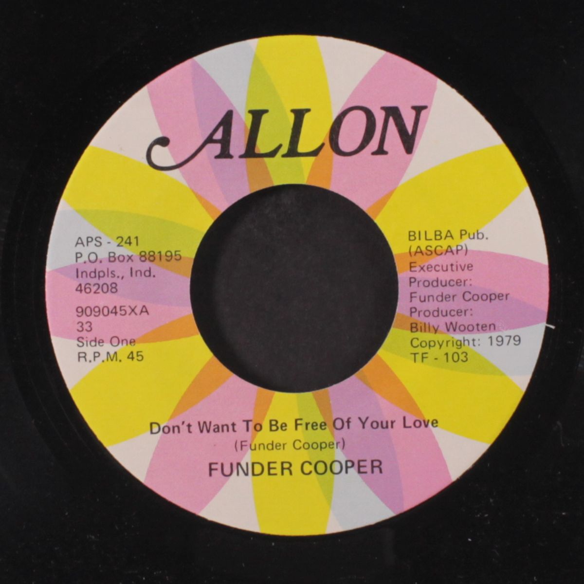 don't want to be free of your love / true love will never go by FUNDER COOPER