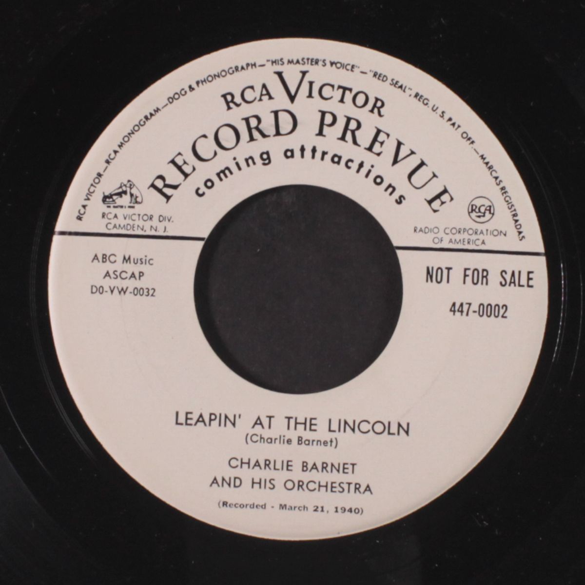 leapin' at the lincoln / pompton turnpike by CHARLIE BARNET
