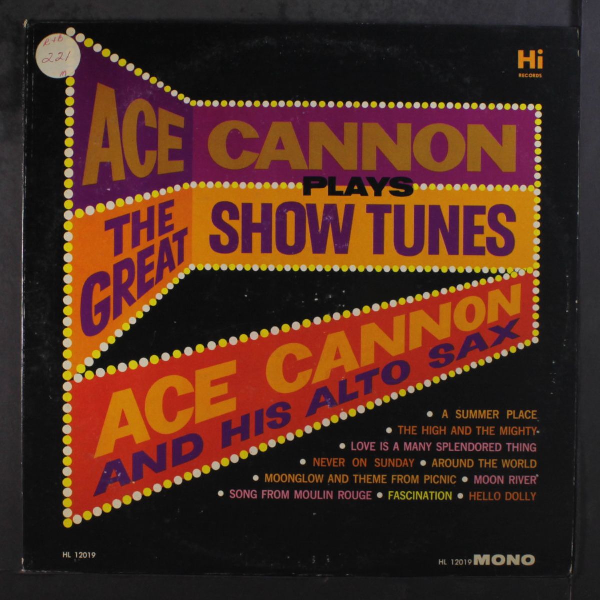 plays the great show tunes by ACE CANNON