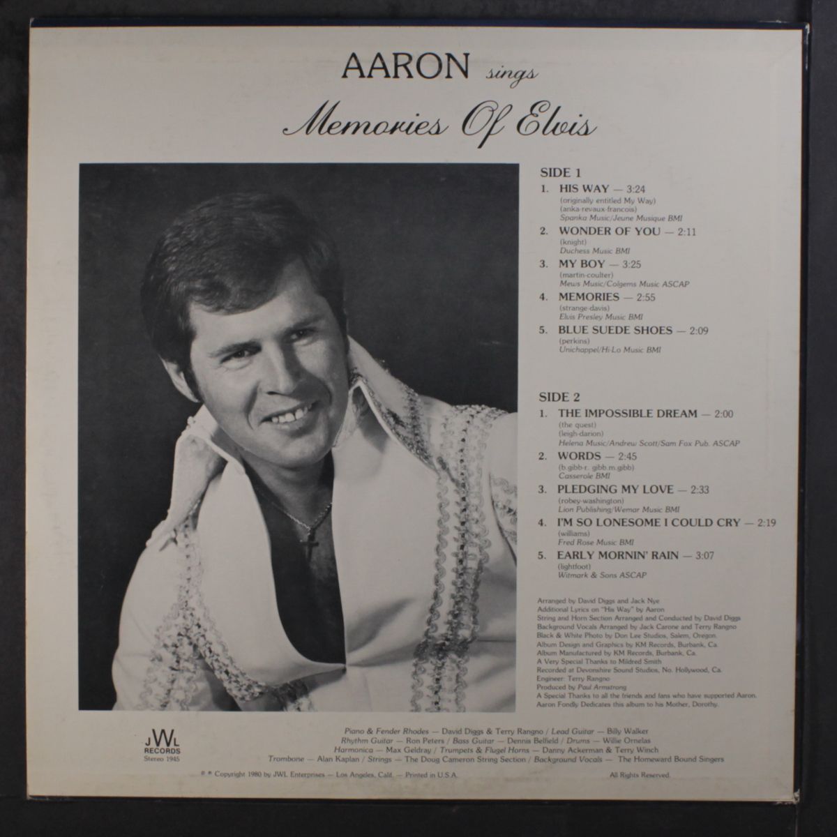 sings memories of elvis by AARON