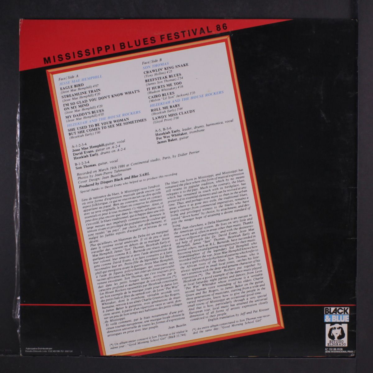 mississippi blues festival 86 by VARIOUS