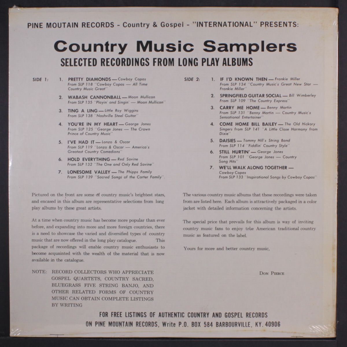 country music samplers by VARIOUS