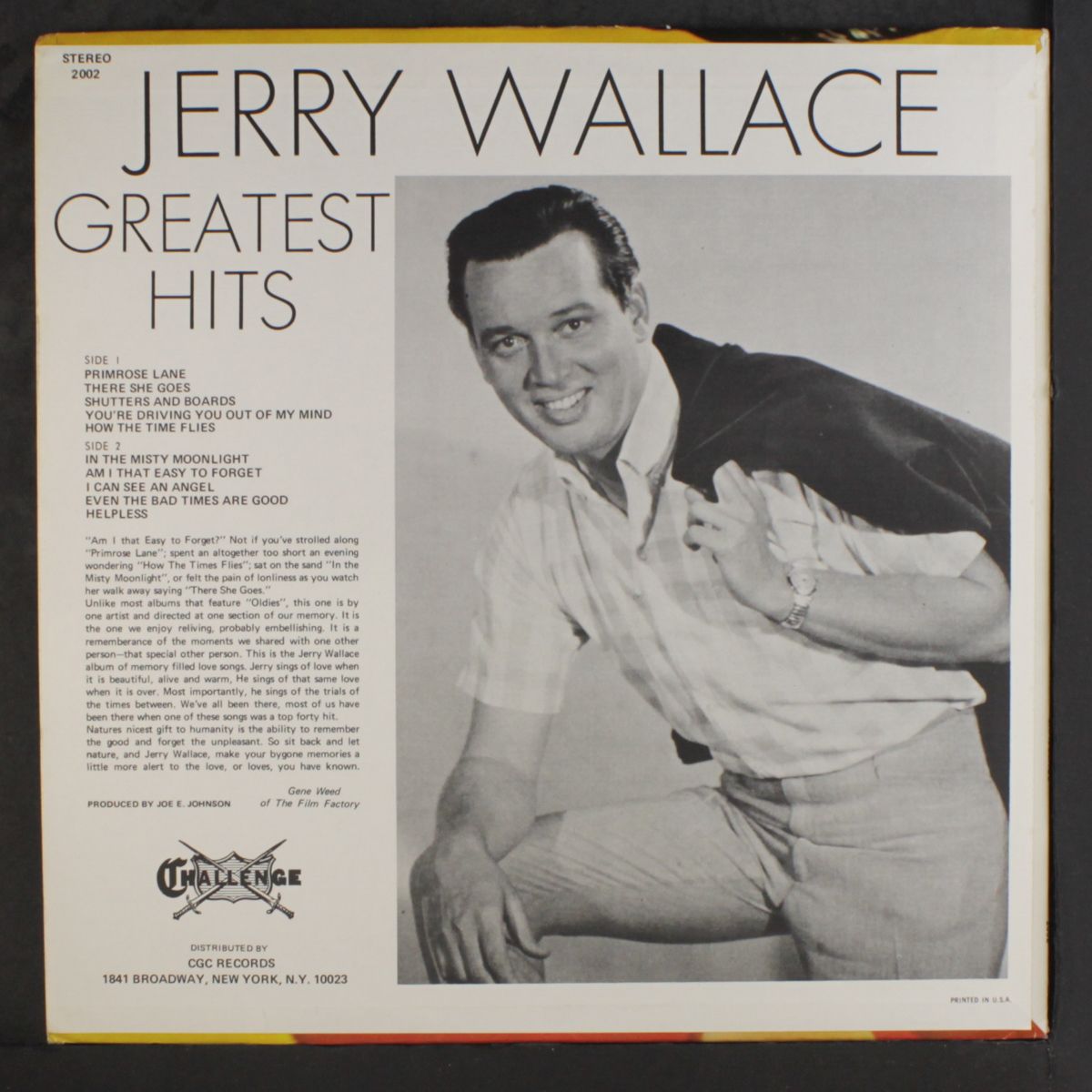 greatest hits by JERRY WALLACE