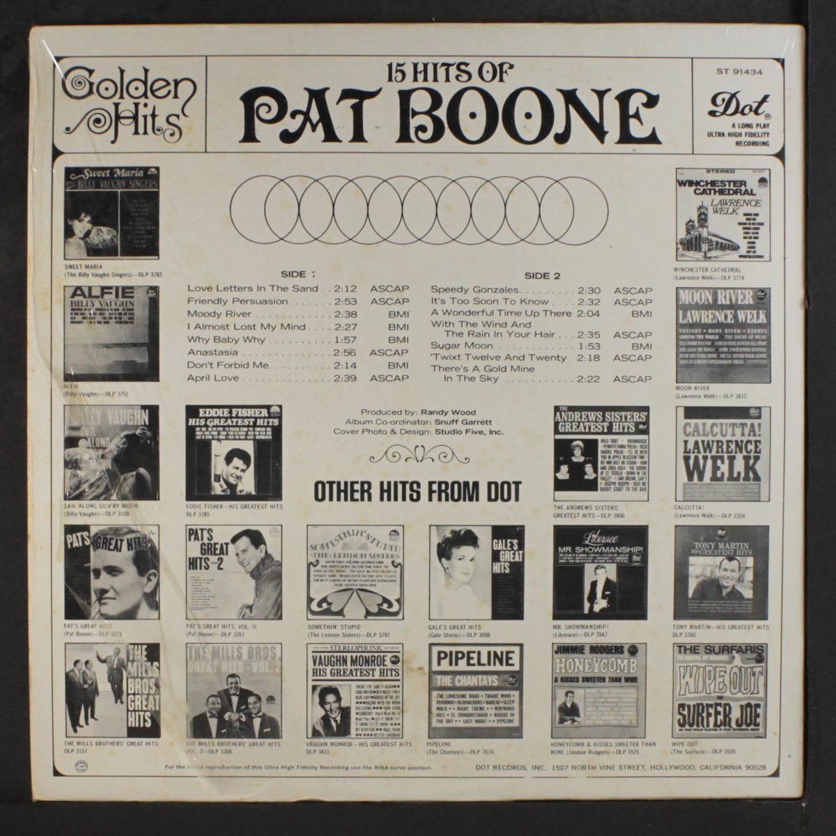 golden hits, 15 hits of pat boone by PAT BOONE