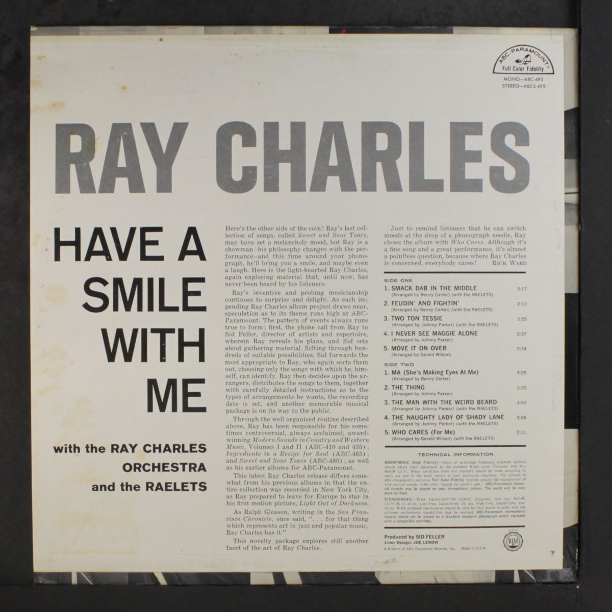 have a smile with me by RAY CHARLES