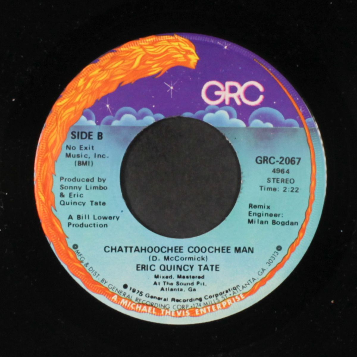 no rollin' boogie / chattahoochee coochee man by ERIC QUINCY TATE