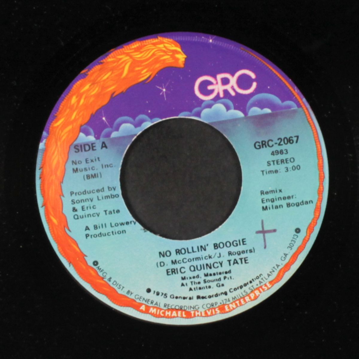 no rollin' boogie / chattahoochee coochee man by ERIC QUINCY TATE