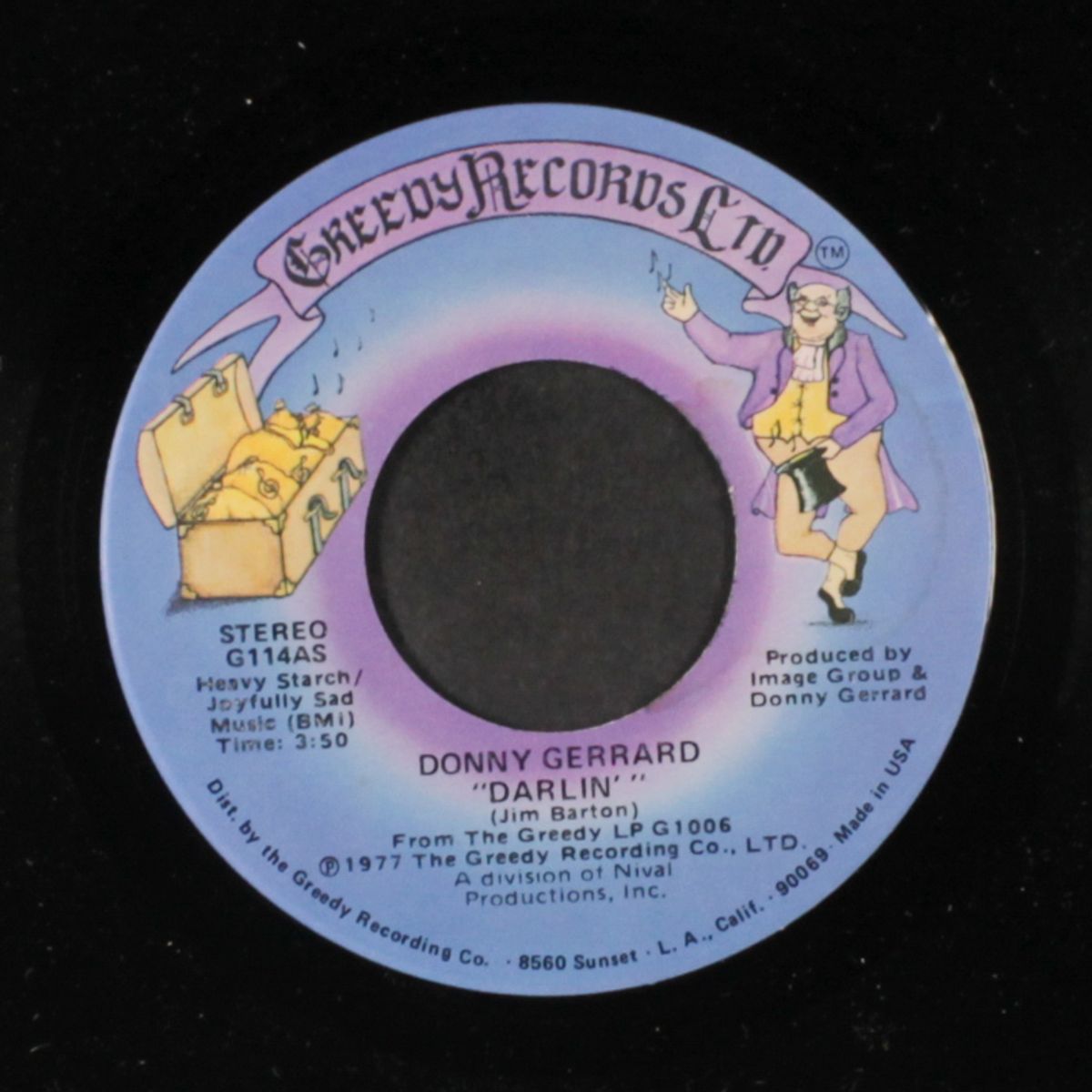 he's always somewhere around / darlin' by DONNY GERRARD