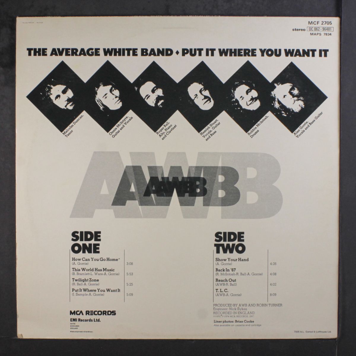 put it where you want it by AVERAGE WHITE BAND