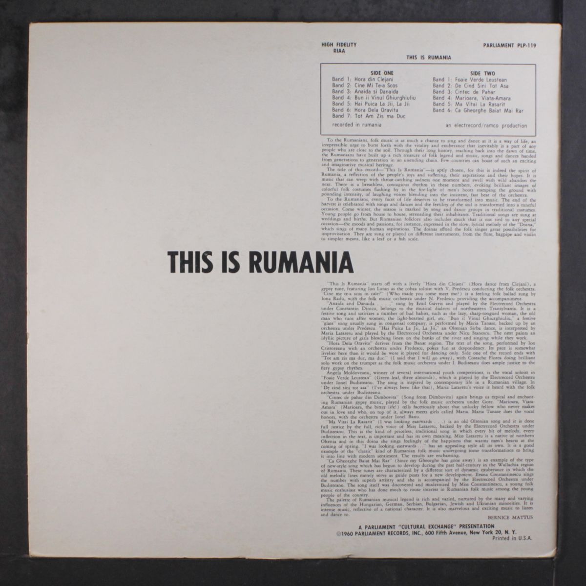 this is rumania by VARIOUS