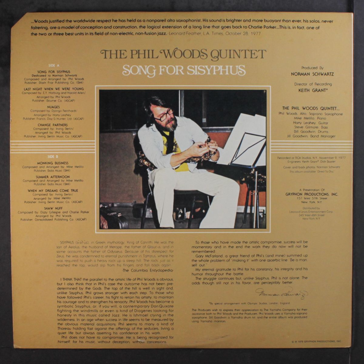 song for sisyphus by PHIL WOODS