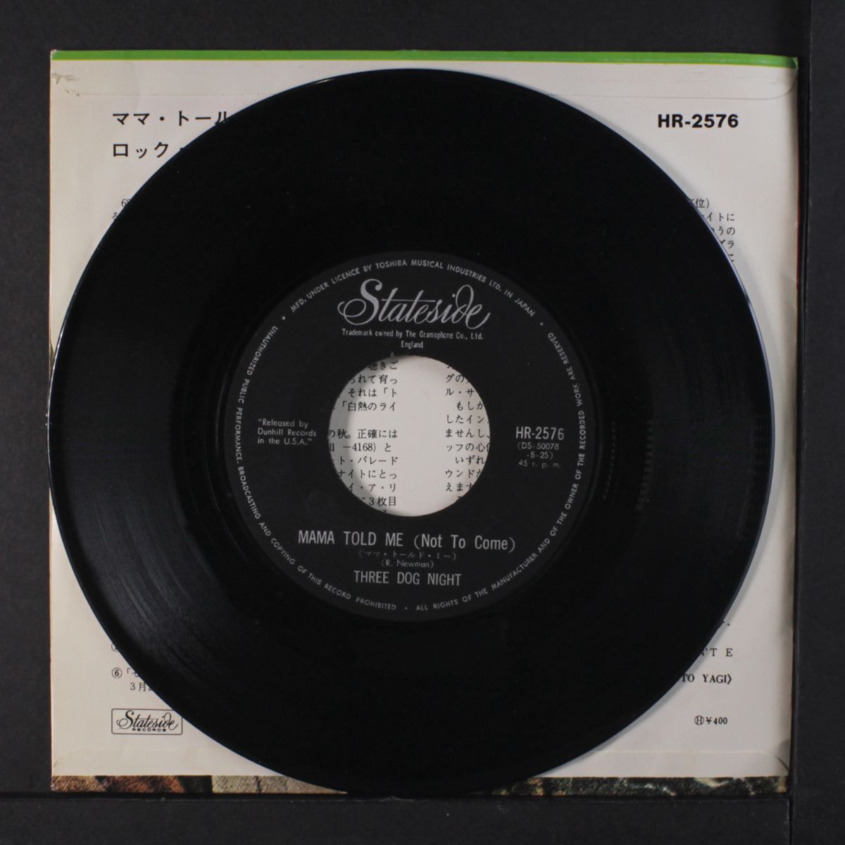 mama told me not to come / rock & roll widow by THREE DOG NIGHT