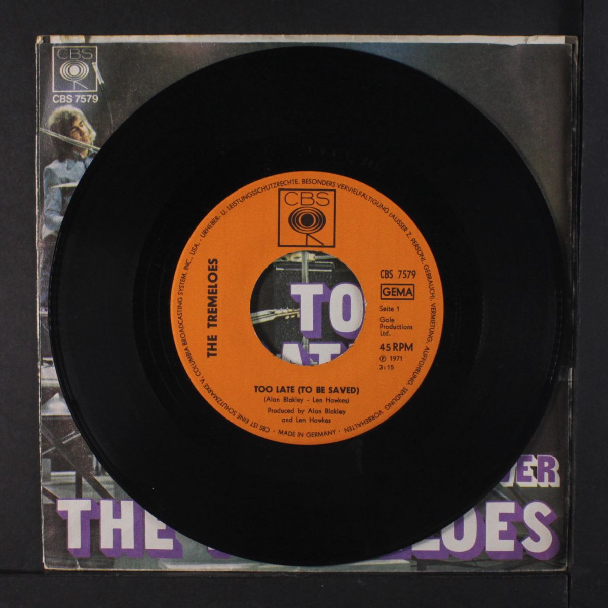 too late to be saved / if you ever by TREMELOES