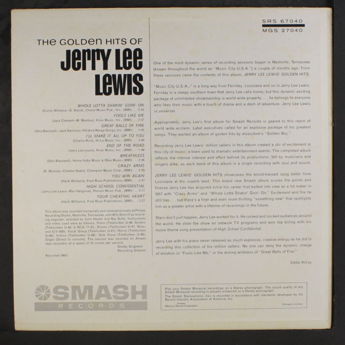 the golden hits of jerry lee lewis by JERRY LEE LEWIS