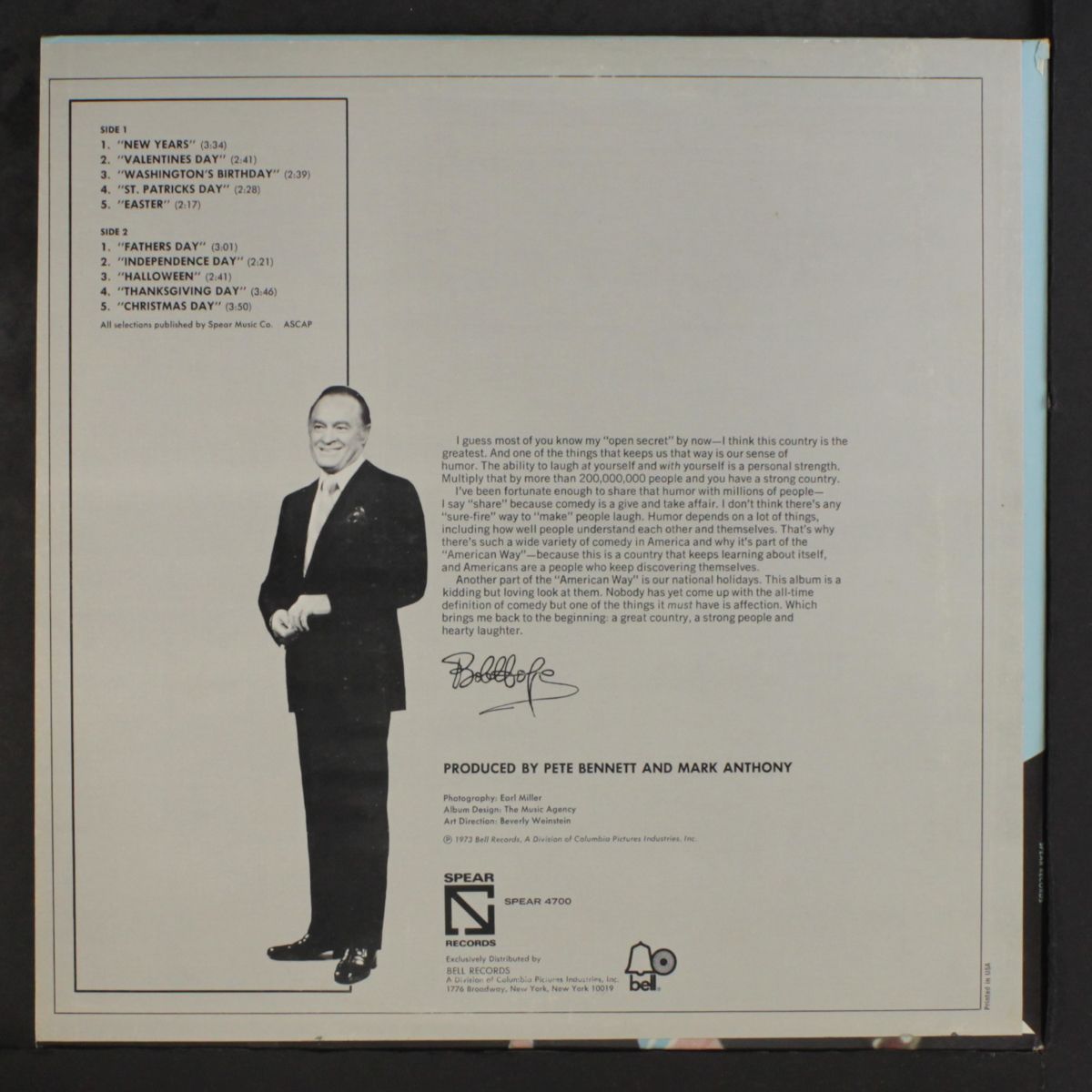 holidays by BOB HOPE