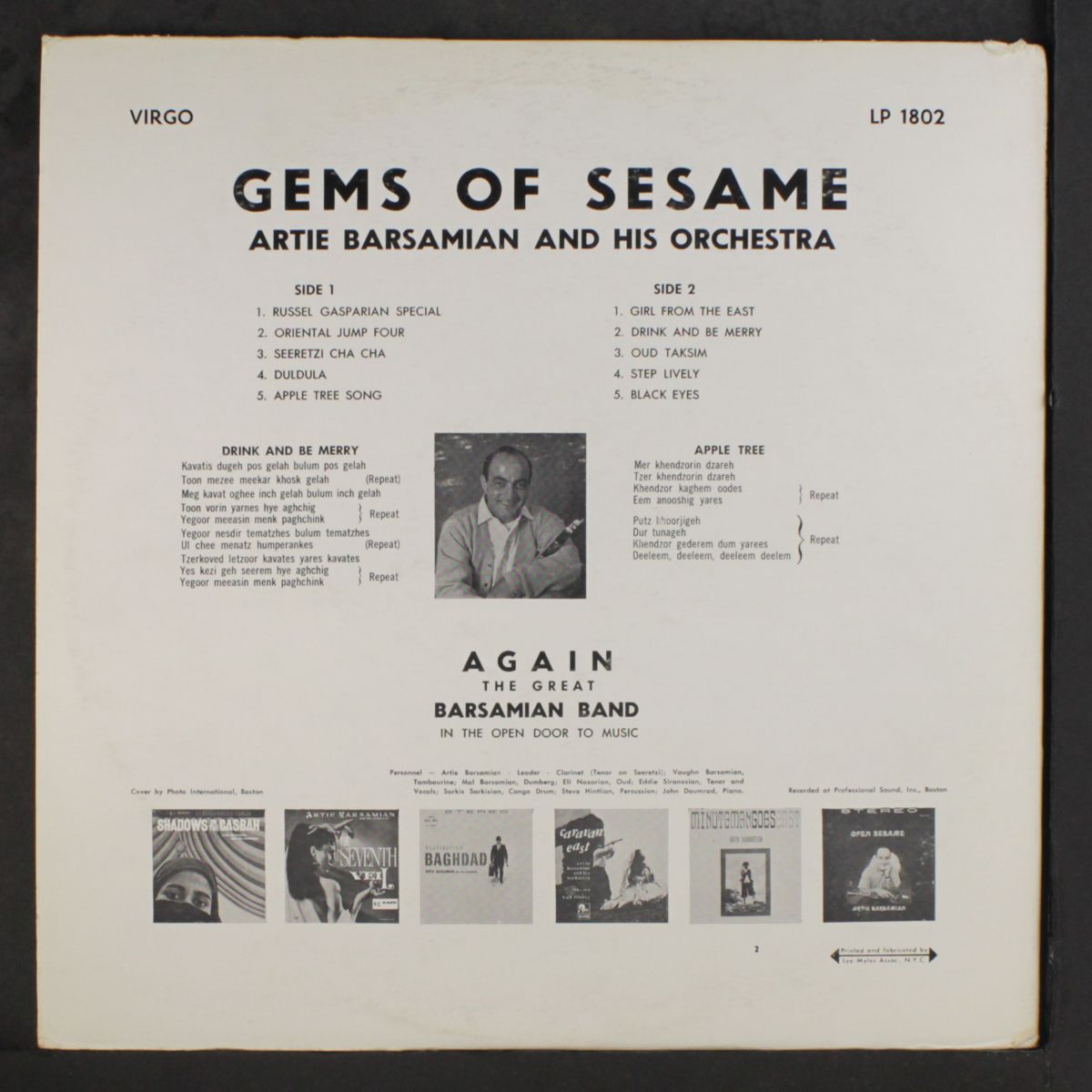 gems of sesame by ARTIE BARSAMIAN