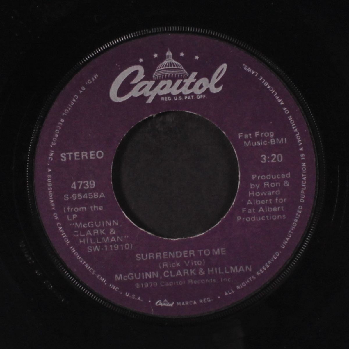 surrender to me / little mama by MCGUIN, CLARK & HILLMAN