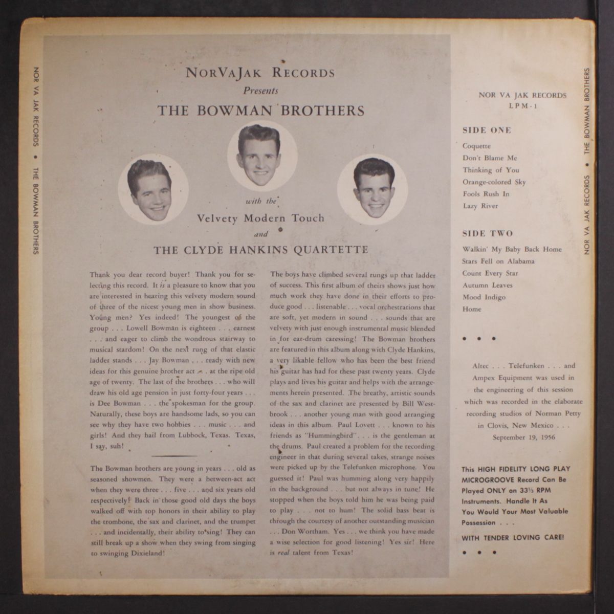 with the velvety modern touch by BOWMAN BROTHERS