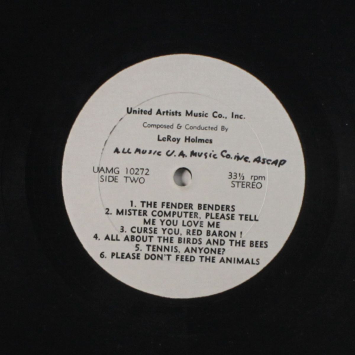 composed & conducted by by LEROY HOLMES