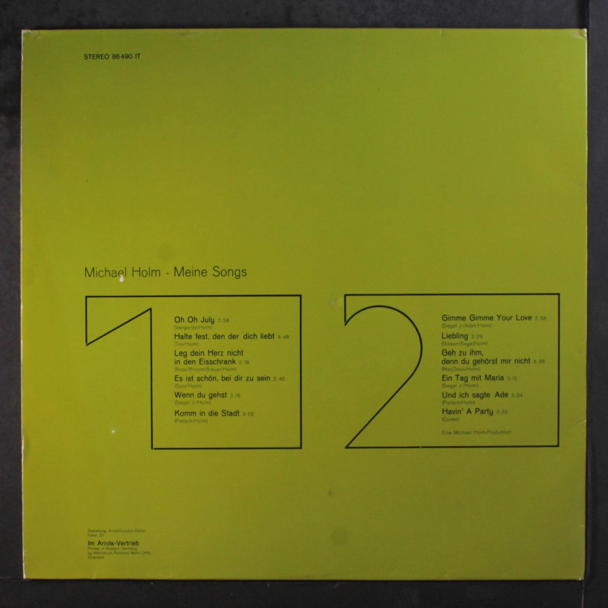 meine songs by MICHAEL HOLM