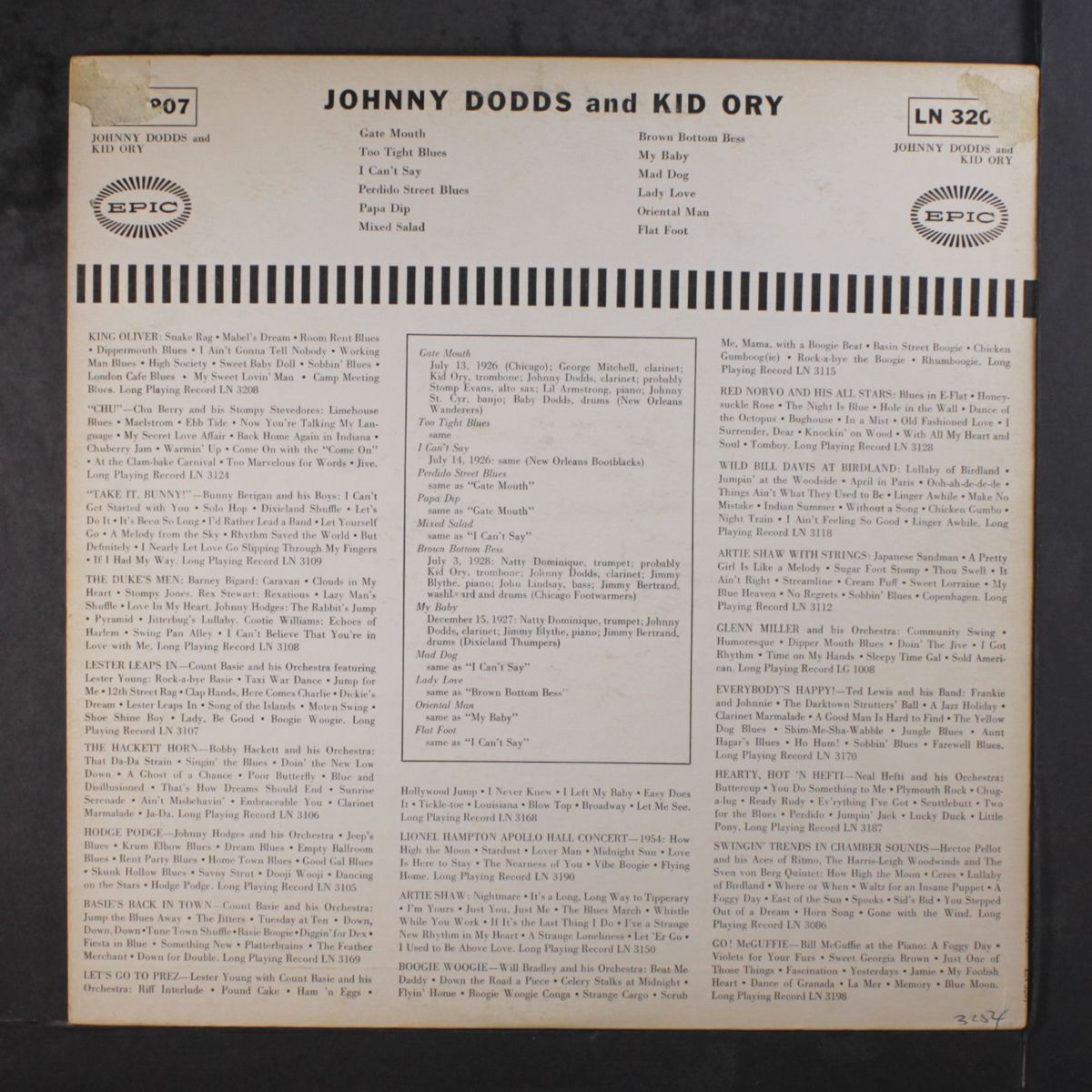 johnny dodds & kid ory by JOHNNY DODDS & KID ORY