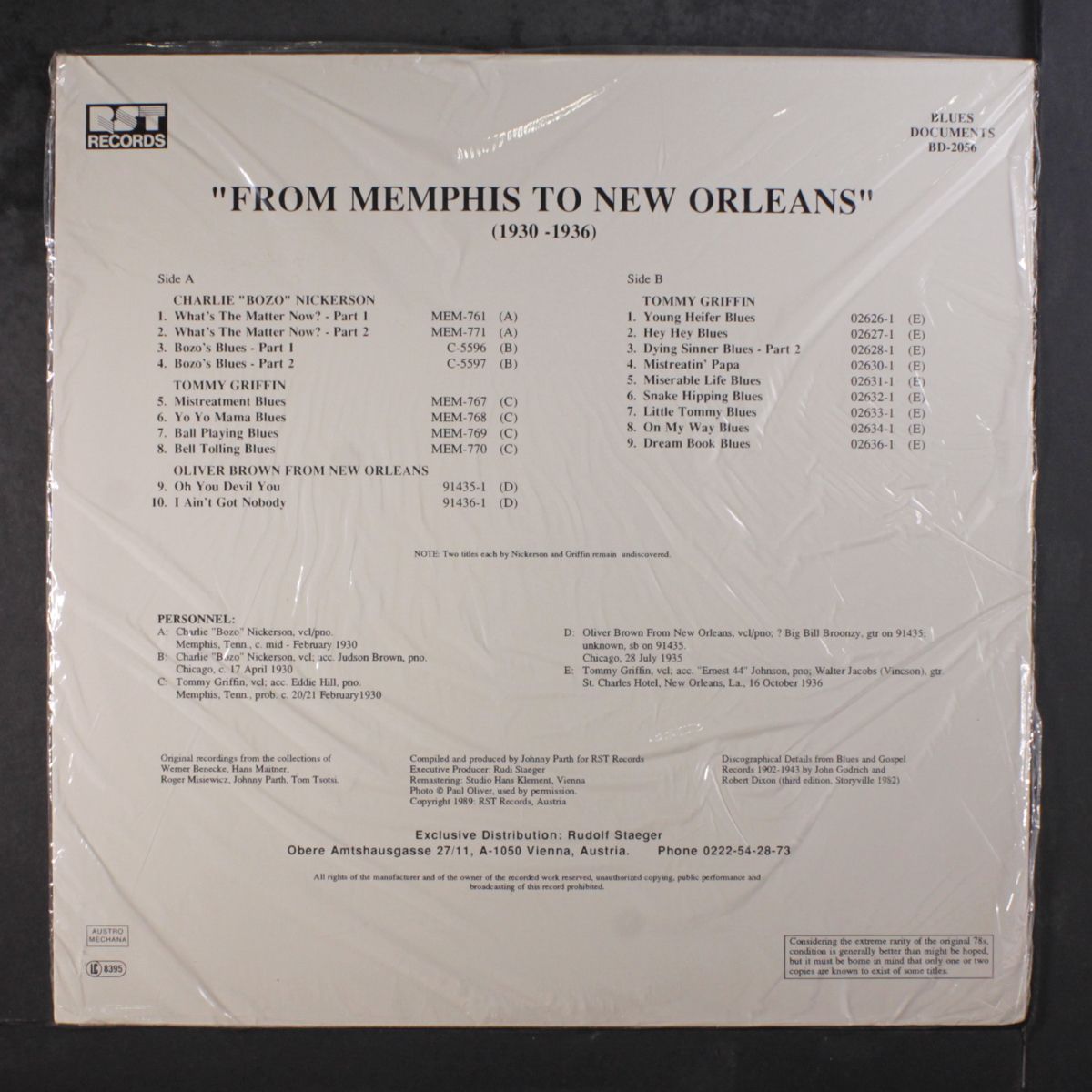 from memphis to new orleans, 1930-1936 by VARIOUS