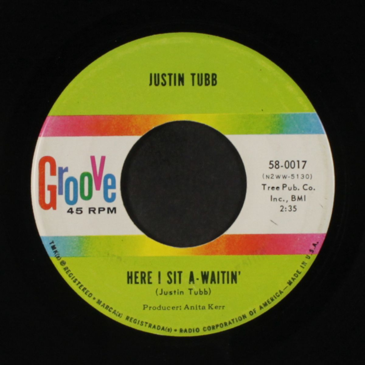 here i sit a-waitin' / take a letter, miss gray by JUSTIN TUBB