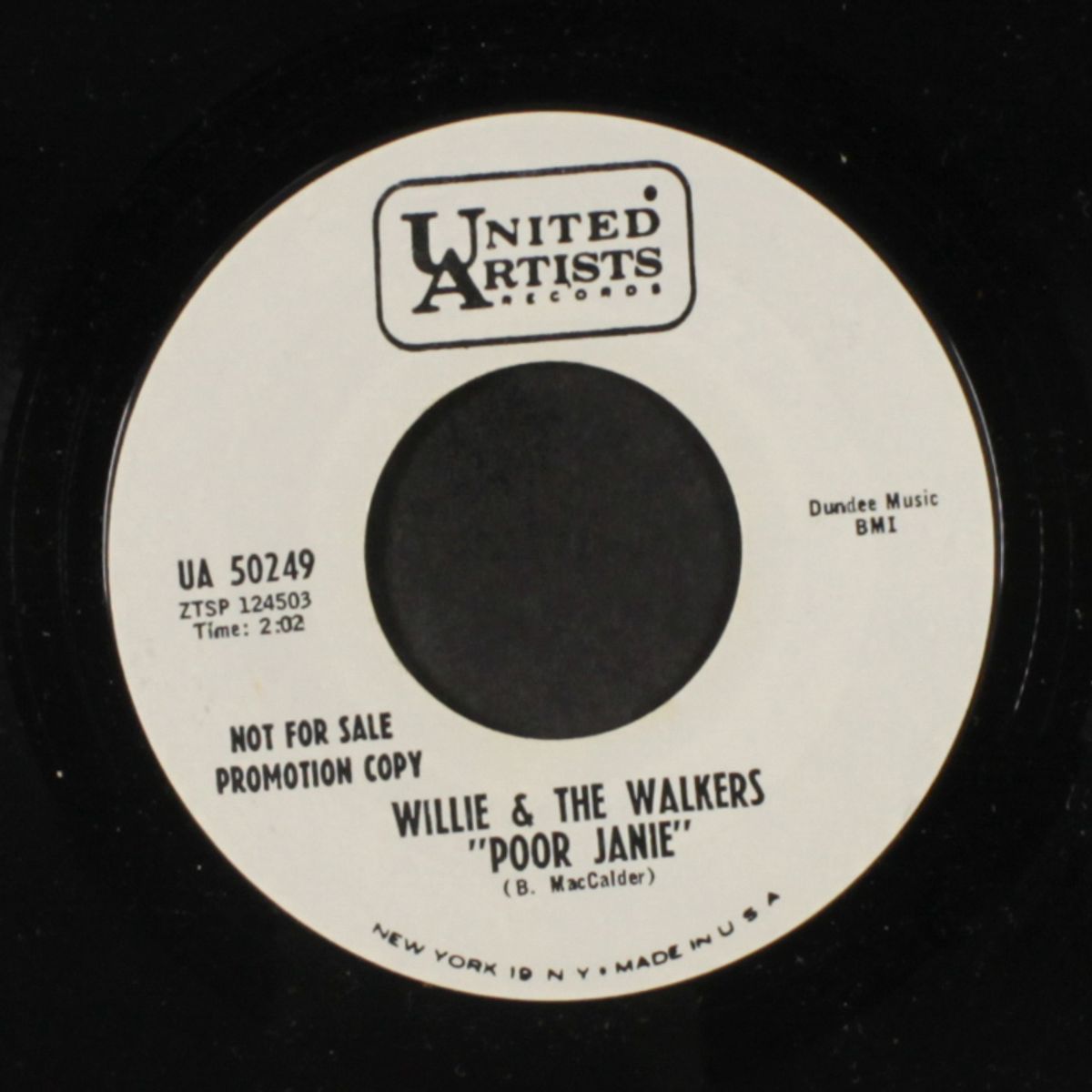 in my room / poor janie by WILLIE & WALKERS