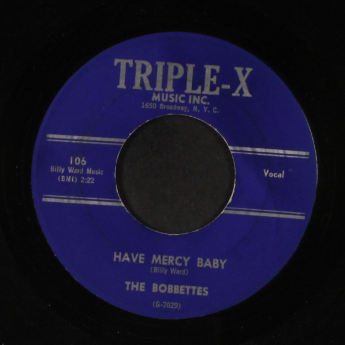 have mercy baby / dance with me georgie by BOBBETTES