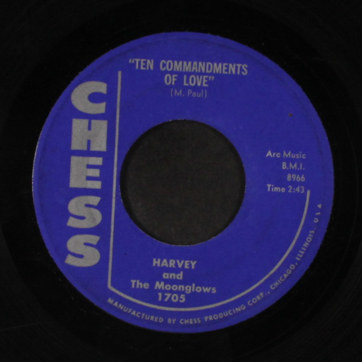 ten commandments of love / mean old blues by HARVEY & MOONGLOWS