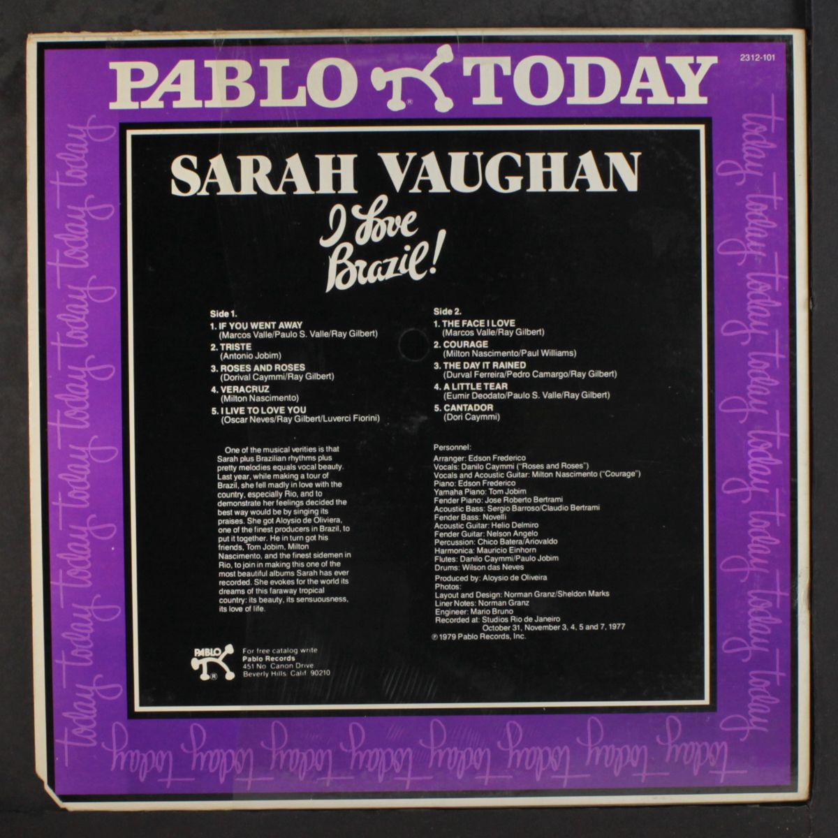 i love brazil! by SARAH VAUGHAN