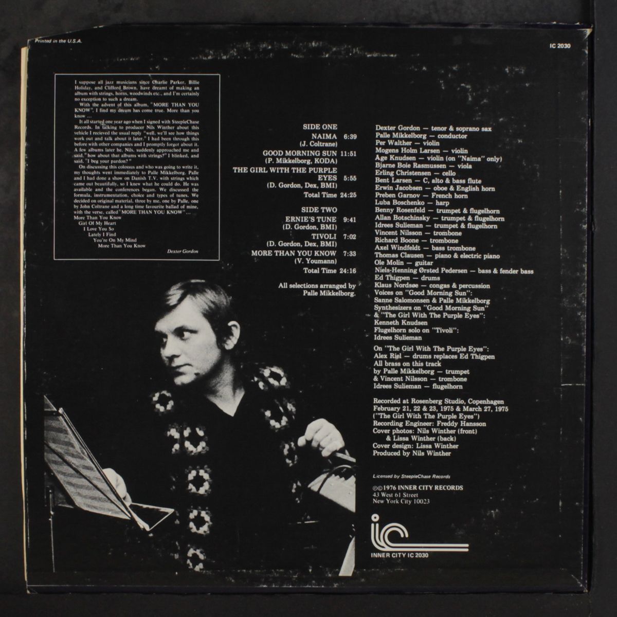 more than you know by DEXTER GORDON