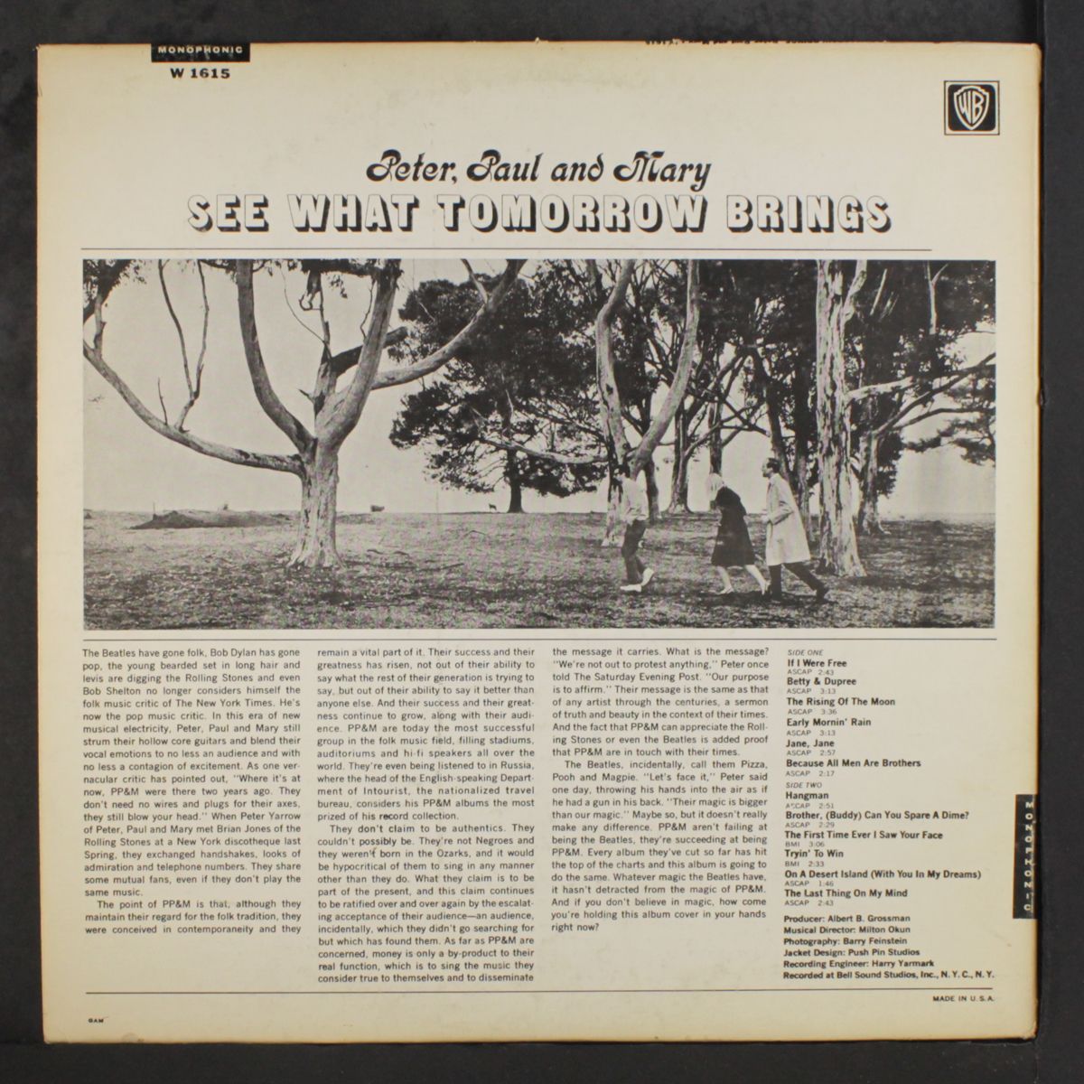 see what tomorrow brings by PETER,PAUL & MARY