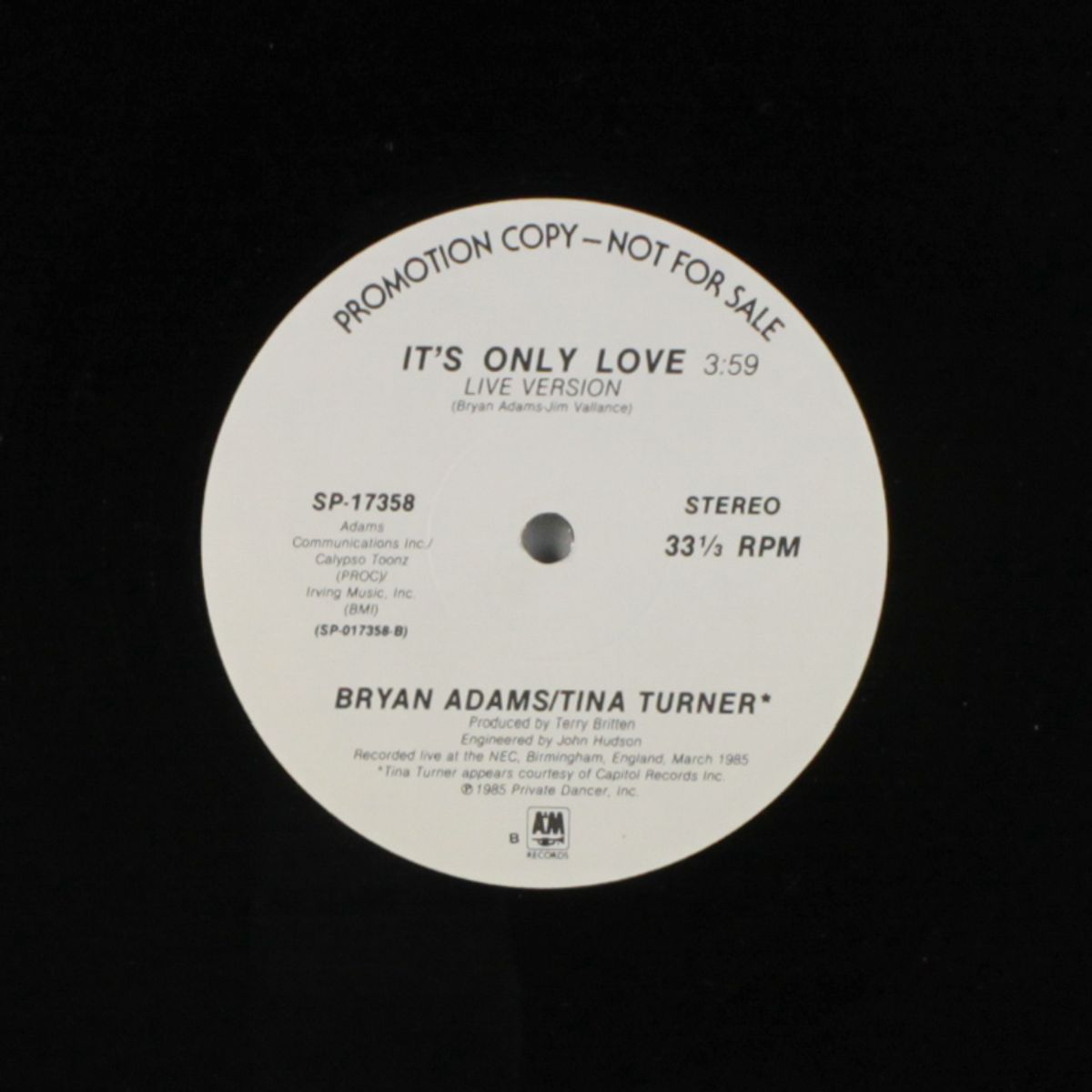 it's only love by BRYAN ADAMS & TINA TURNER