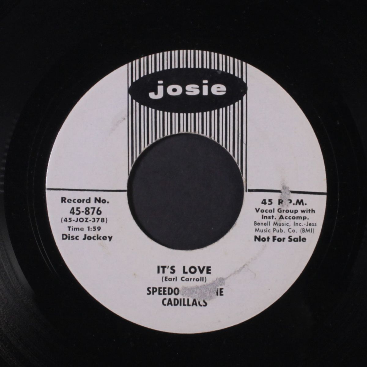 tell me today / it's love by SPEEDO & CADILLACS