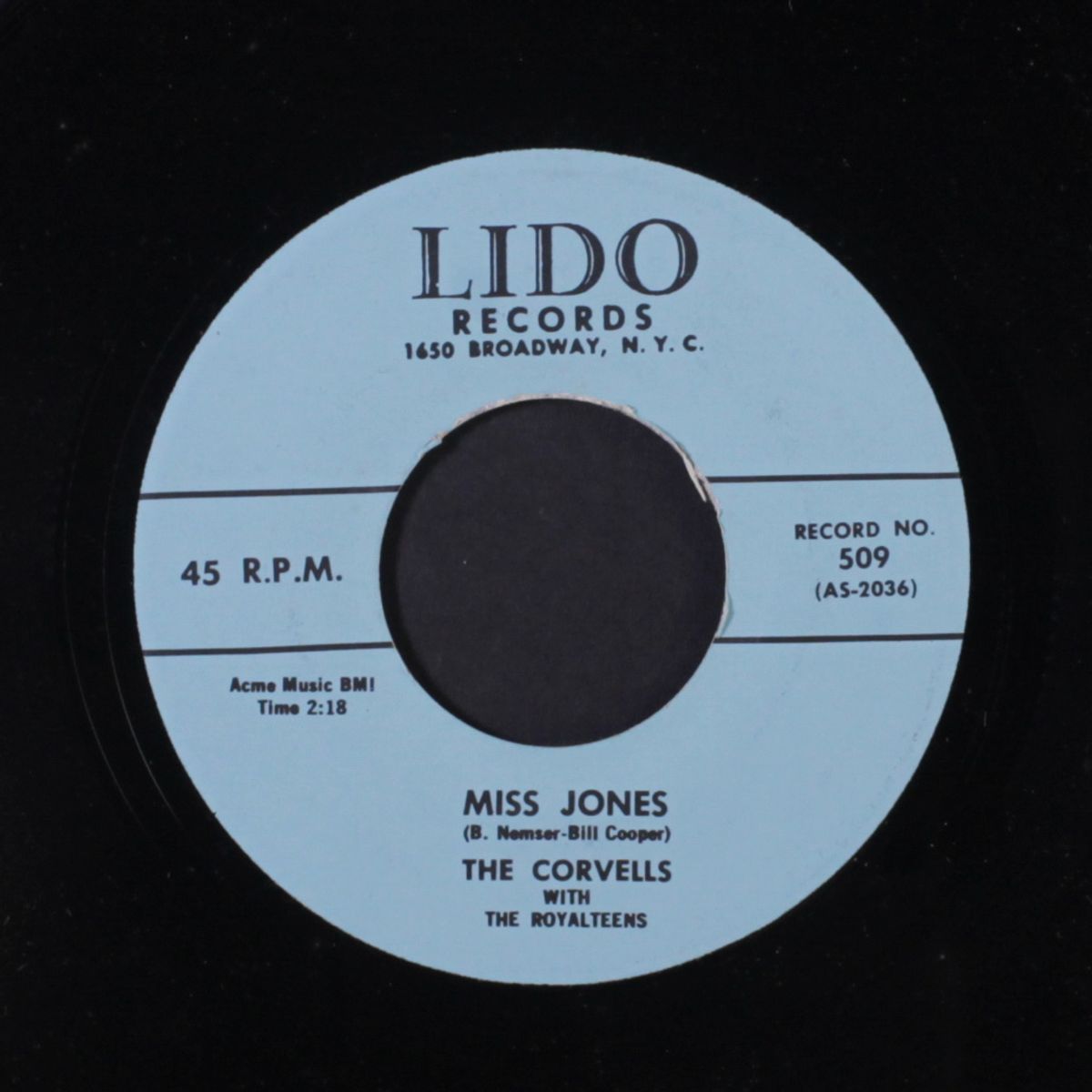 we made a vow / miss jones by CORVELLS