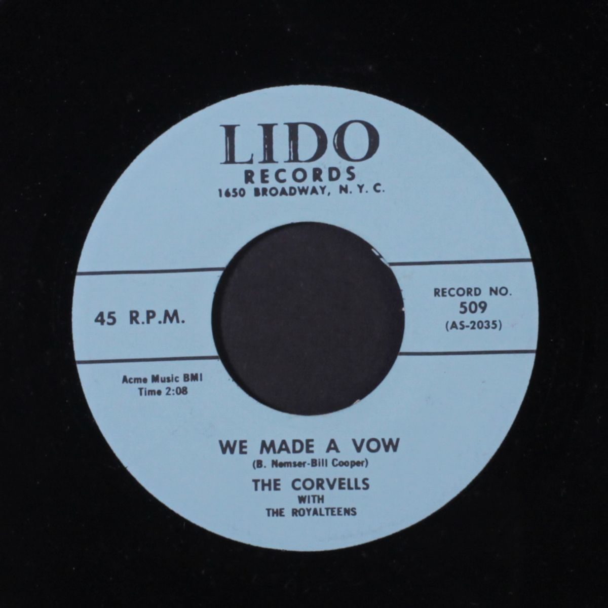 we made a vow / miss jones by CORVELLS