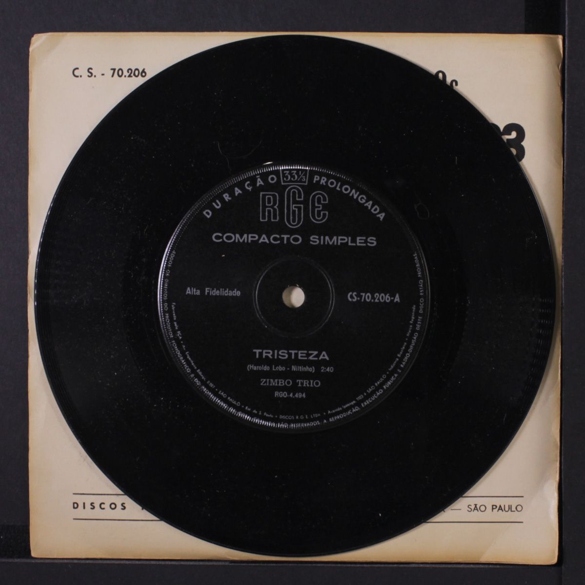 tristeza / amanha by ZIMBO TRIO