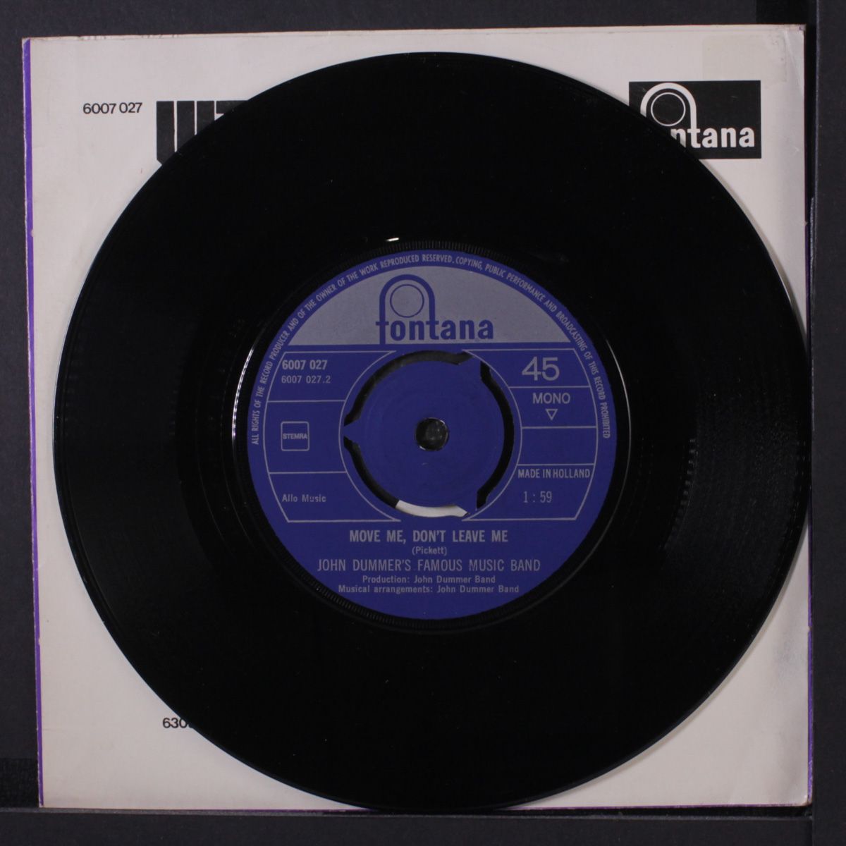 nine by nine / move me, don't leave me by JOHN DUMMER'S FAMOUS MUSIC BAND