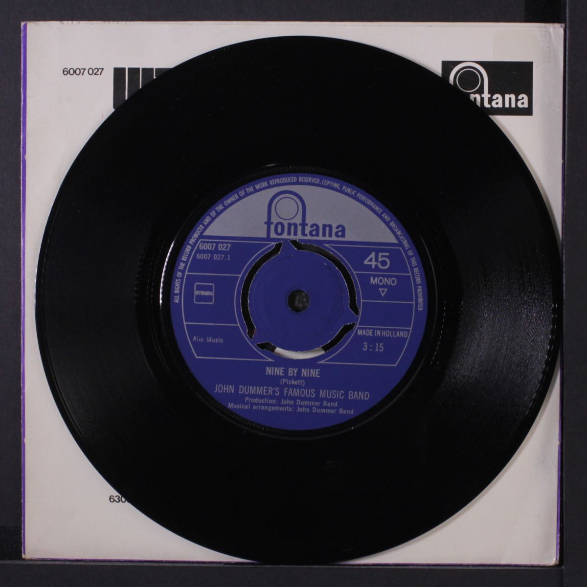 nine by nine / move me, don't leave me by JOHN DUMMER'S FAMOUS MUSIC BAND