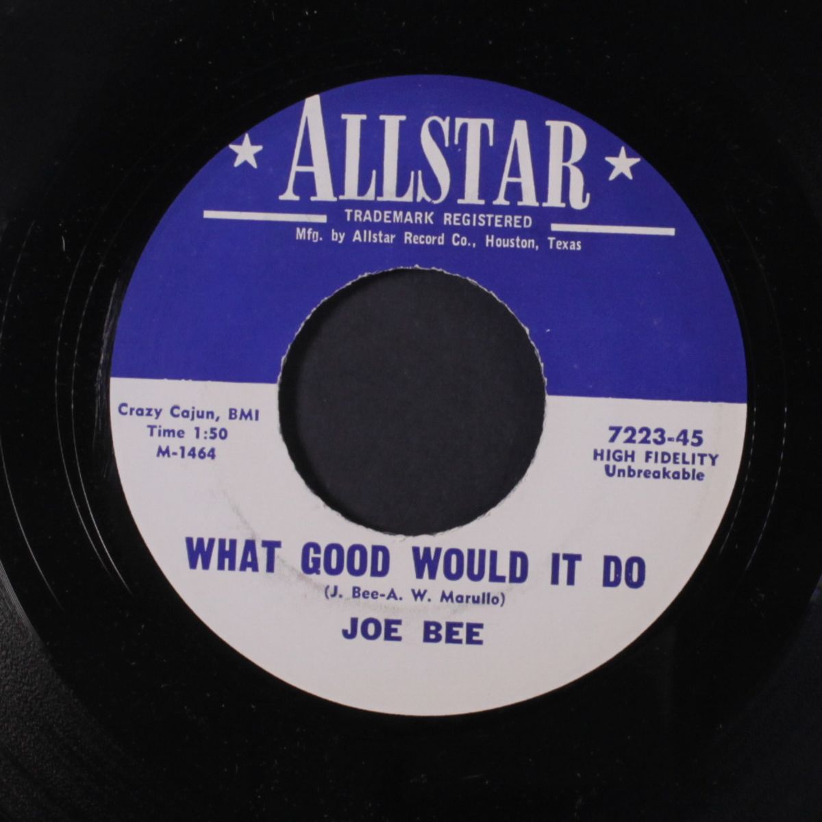 what good would it do / angel of love by JOE BEE