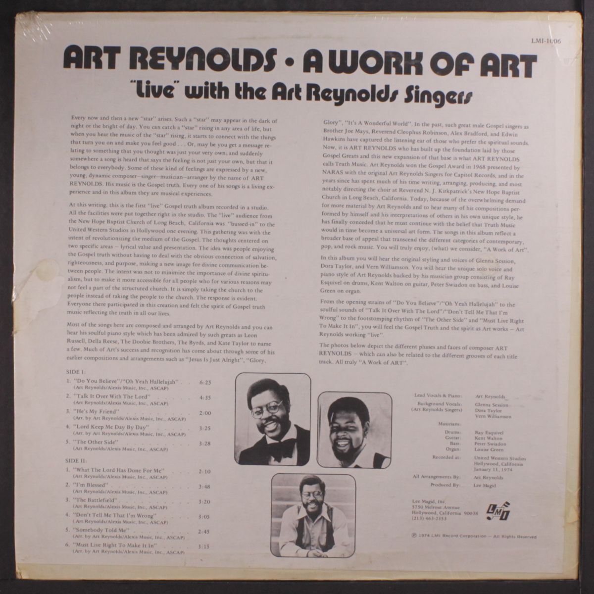 a work of art by ART REYNOLDS
