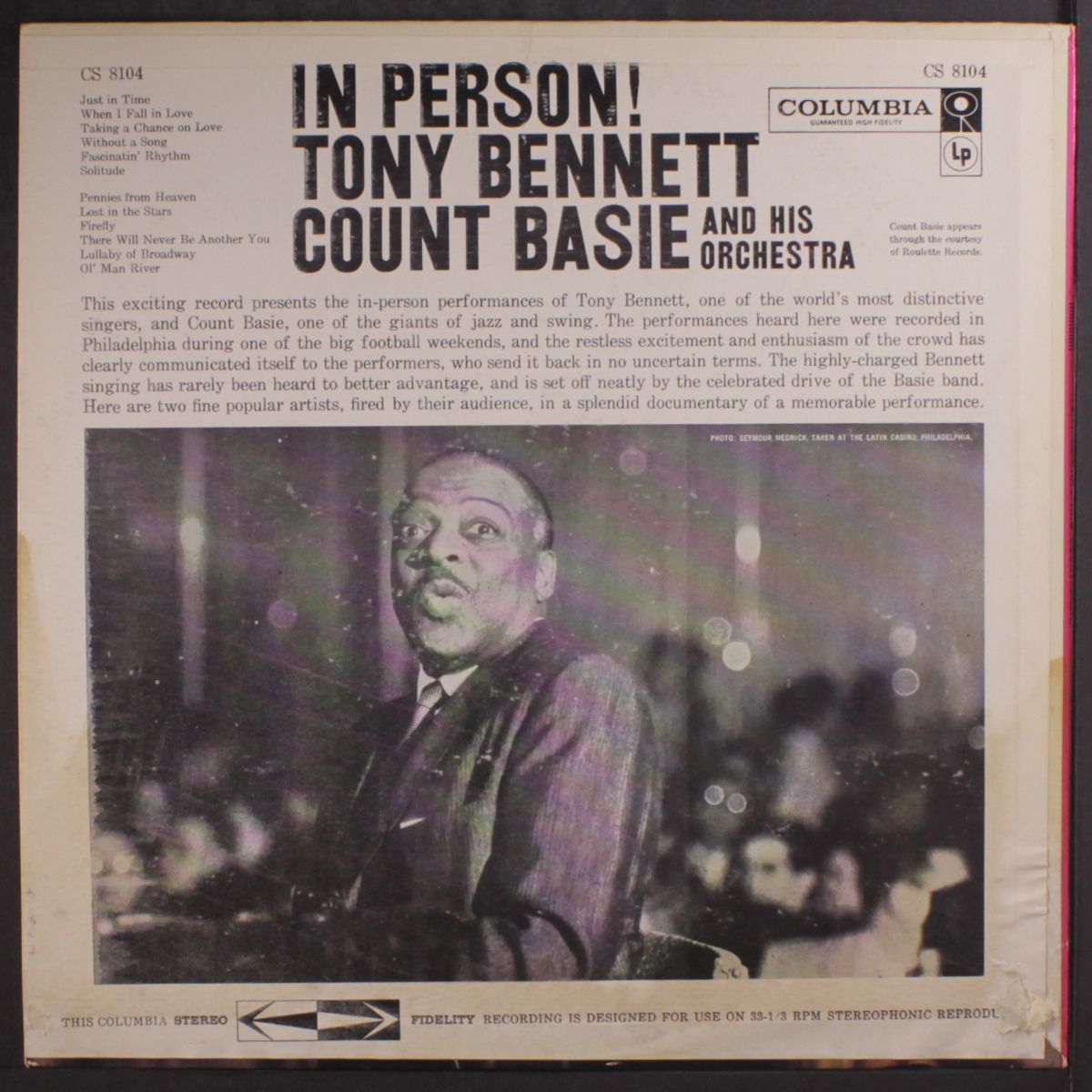 in person! by TONY BENNETT & COUNT BASIE